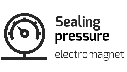 pression d'étanchéité par électro-aimant